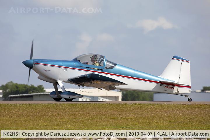 N62HS, 1992 Vans RV-6 C/N 20198, Vans RV-6  C/N 20198, N62HS