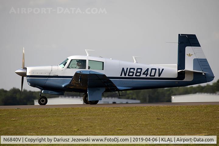 N6840V, 1975 Mooney M20E C/N 21-1174, Mooney M20E Chapparal  C/N 21-1174 , N6840V