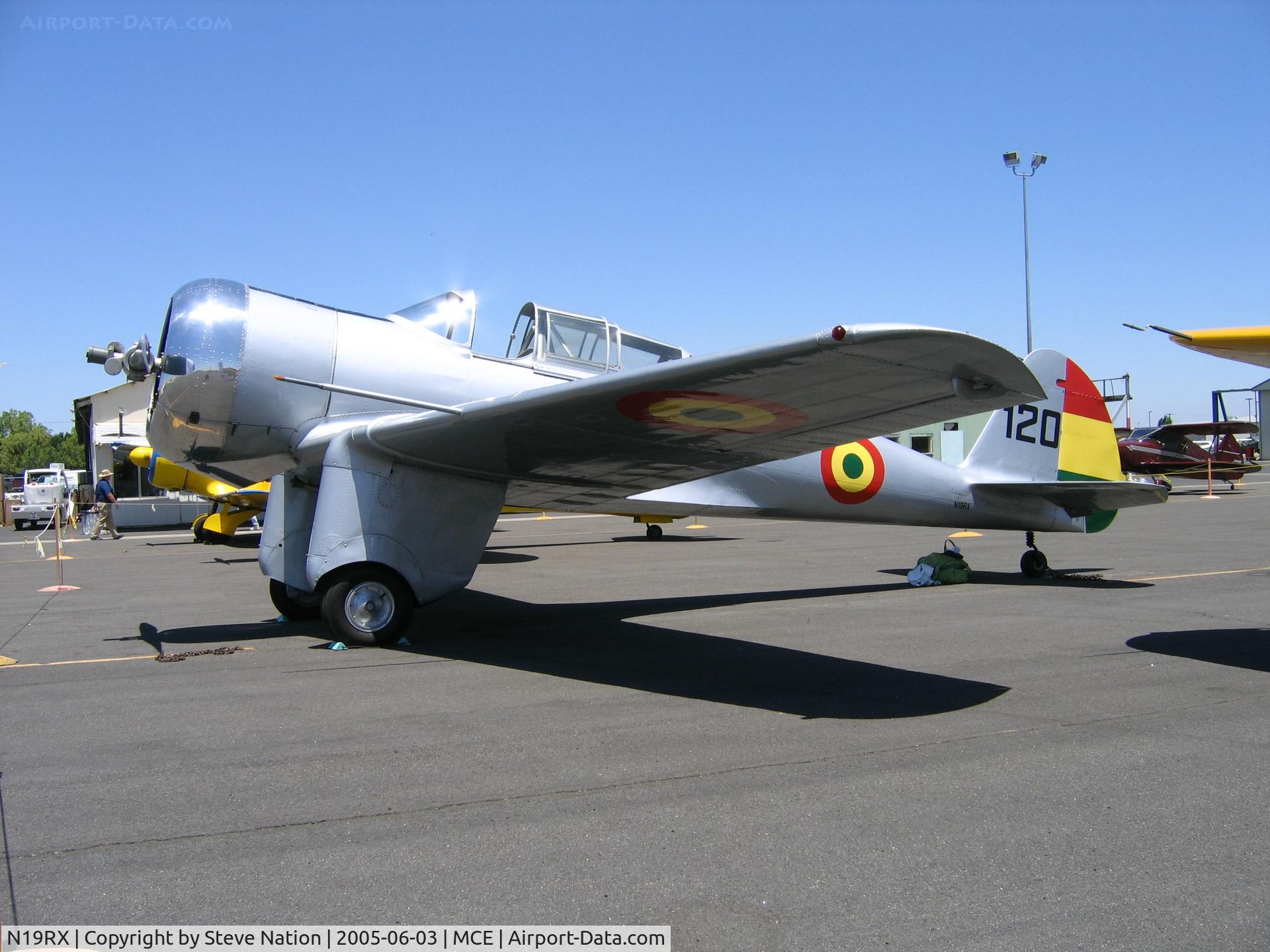 N19RX, 1938 Curtiss-Wright 19R C/N 19R-20, Curtiss-Wright 19R as Bolivian Air Force #120 at Merced, CA