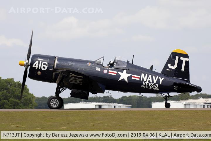 N713JT, 1945 Vought F4U-4B Corsair C/N 97143, Chance Vought F4U-4 Corsair  C/N 97143, N713JT