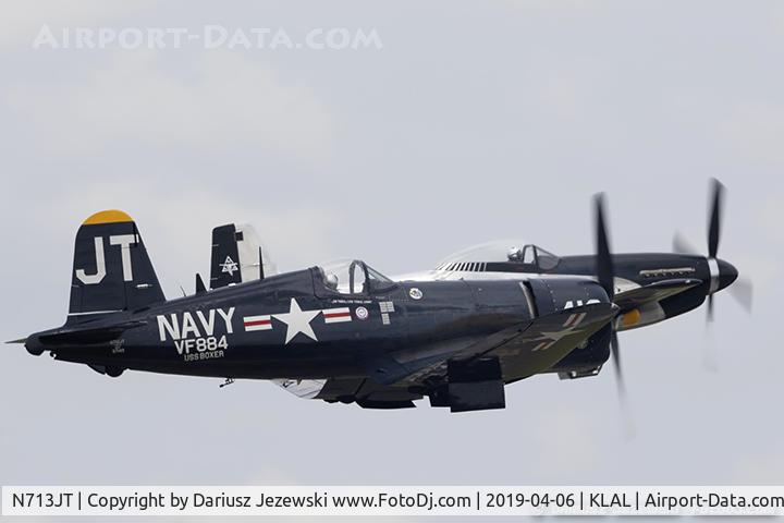 N713JT, 1945 Vought F4U-4B Corsair C/N 97143, Chance Vought F4U-4 Corsair  C/N 97143, N713JT