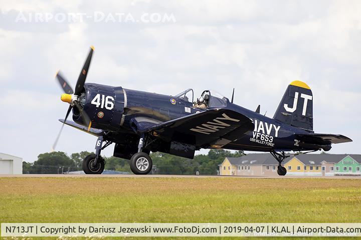 N713JT, 1945 Vought F4U-4B Corsair C/N 97143, Chance Vought F4U-4 Corsair  C/N 97143, N713JT