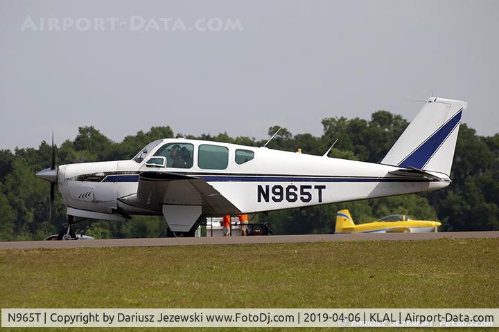 N965T, 1960 Beech 35-33 Debonair C/N CD-165, Beech 35-33 Debonair  C/N CD-165 , N965T