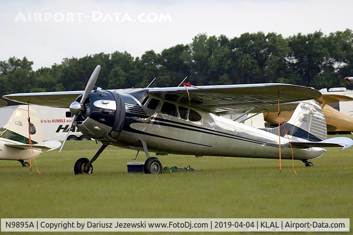 N9895A, 1950 Cessna 195A C/N 7598, Cessna 195A Businessliner  C/N 7598, N9895A