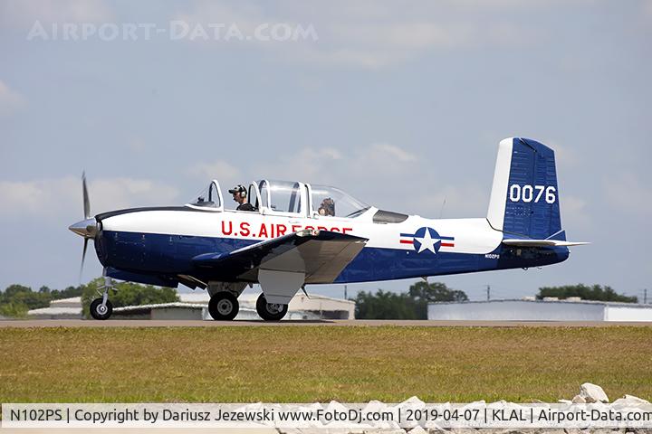 N102PS, 1953 Beech T-34A (A45) Mentor Mentor C/N G-76, Beech A45 (T-34A) Mentor  C/N G-76, N102PS