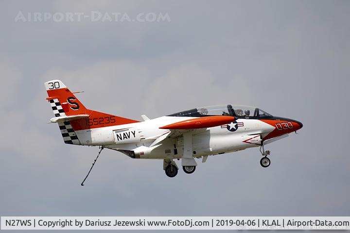 N27WS, North American T-2B Buckeye C/N 310-30, Sanders T-2B Buckeye  C/N 1155235, N27WS