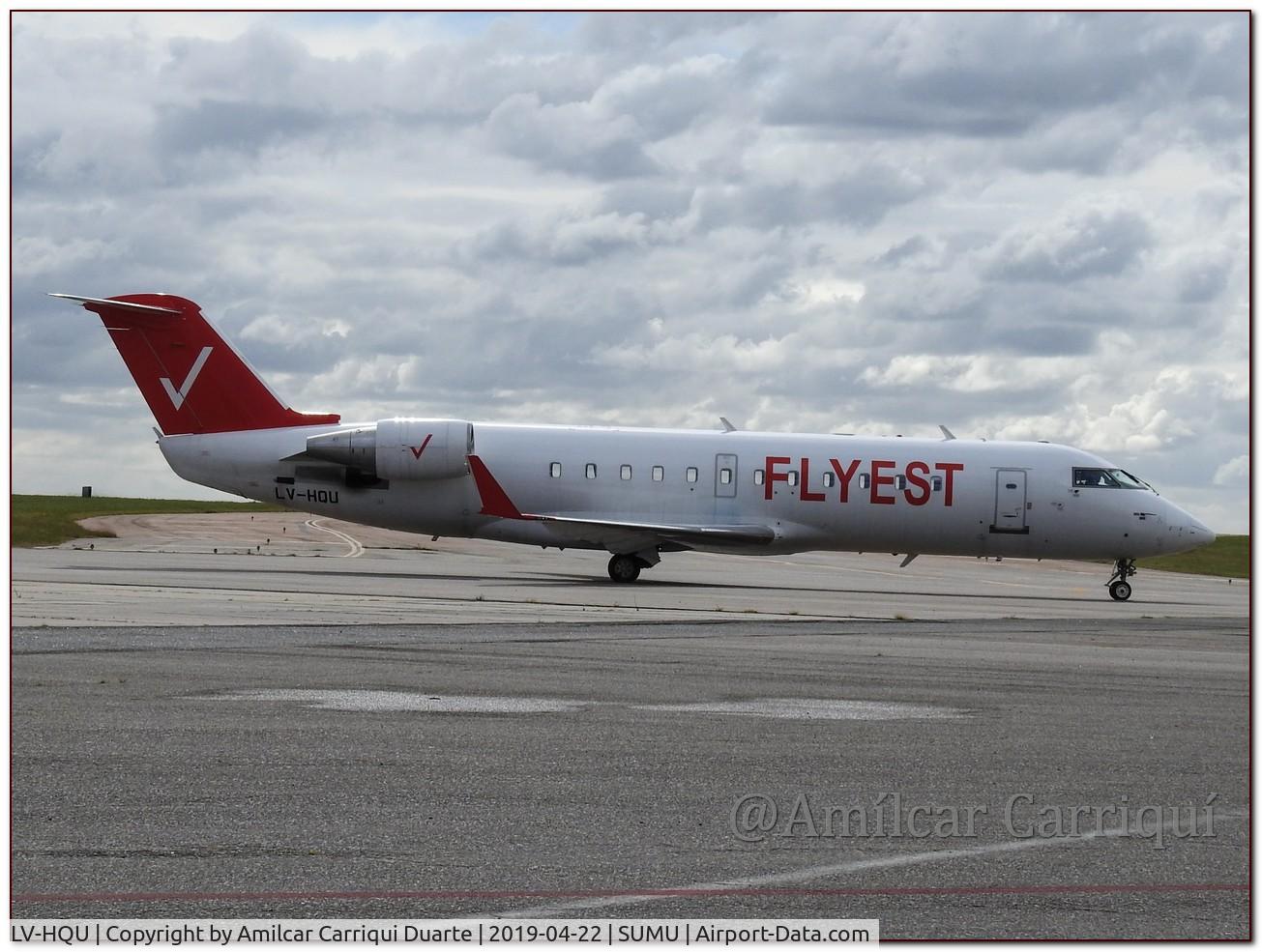 LV-HQU, 1996 Canadair CRJ-100LR (CL-600-2B19) C/N 7200, TAXI IN SUMU