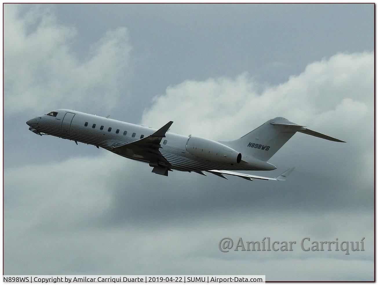 N898WS, 2007 Bombardier BD-700-1A11 Global 5000 C/N 9271, TAKE OFF FROM SUMU