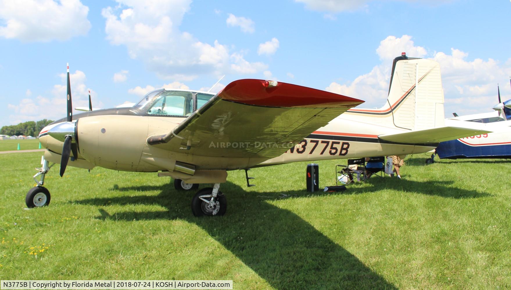 N3775B, 1955 Beech C-50 Twin Bonanza C/N CH-187, Beech C50