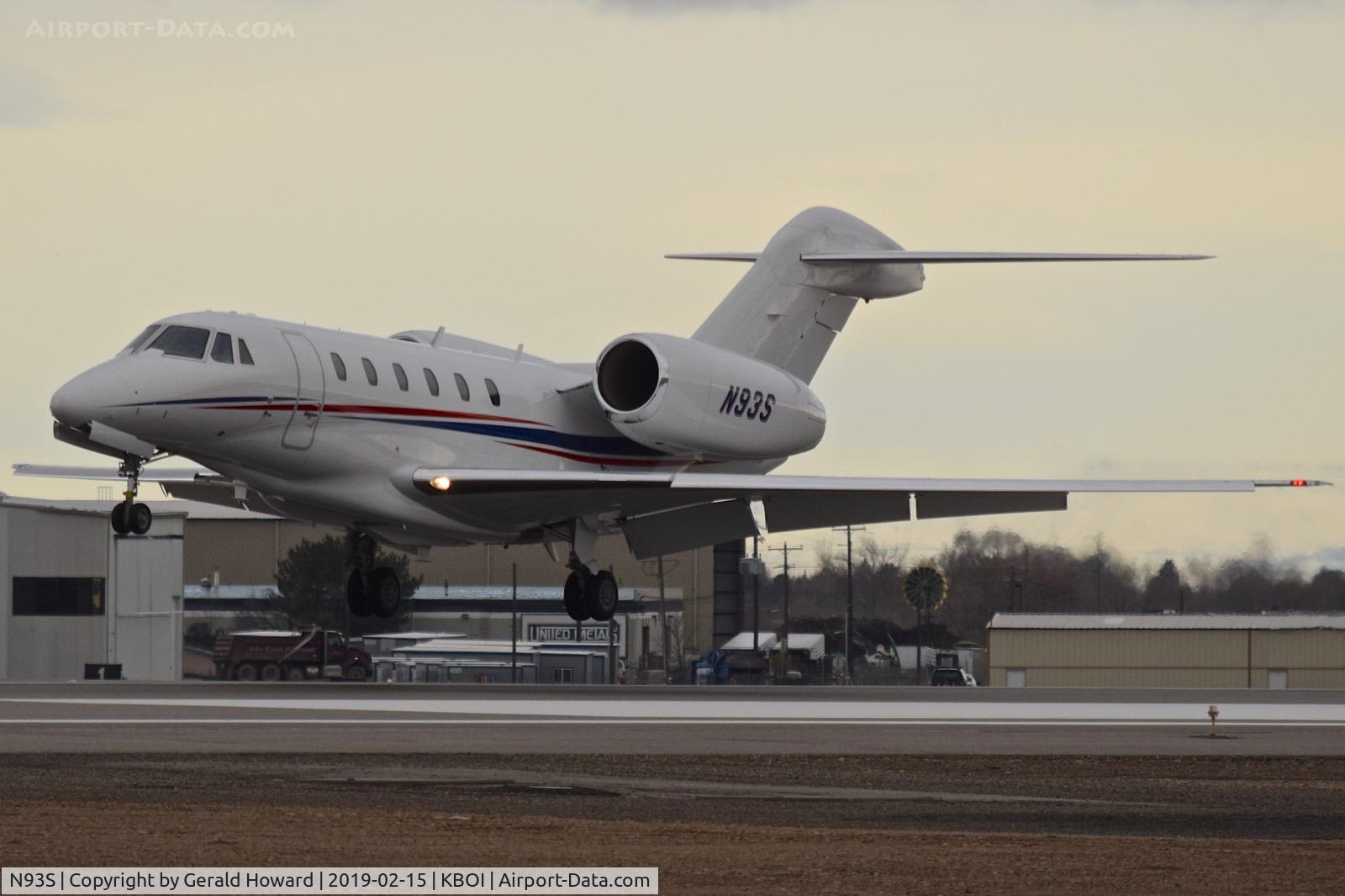 N93S, 2002 Cessna 750 Citation X Citation X C/N 750-0189, Landing RWY10L.