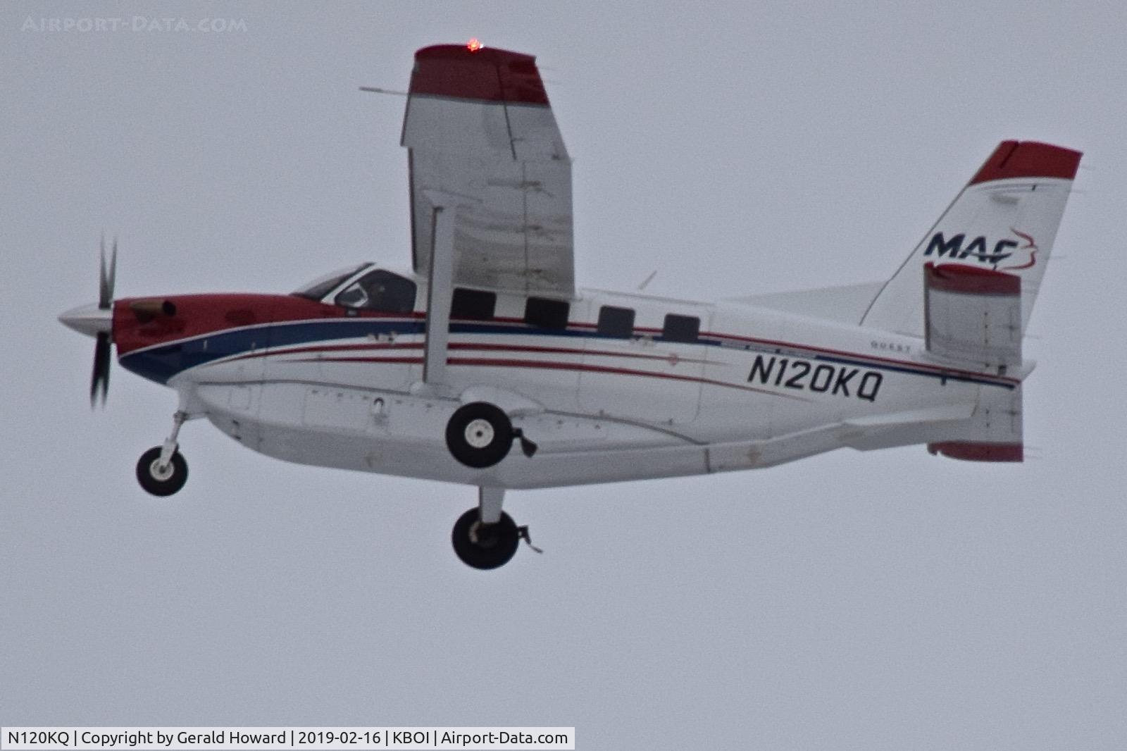 N120KQ, 2014 Quest Kodiak 100 C/N 100-0120, Departing BOI.