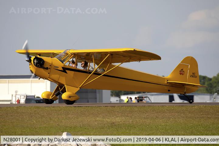 N28001, 1946 Piper J3C-65 Cub C/N 18874, Piper J3C-65 Cub  C/N 18874, NC28001