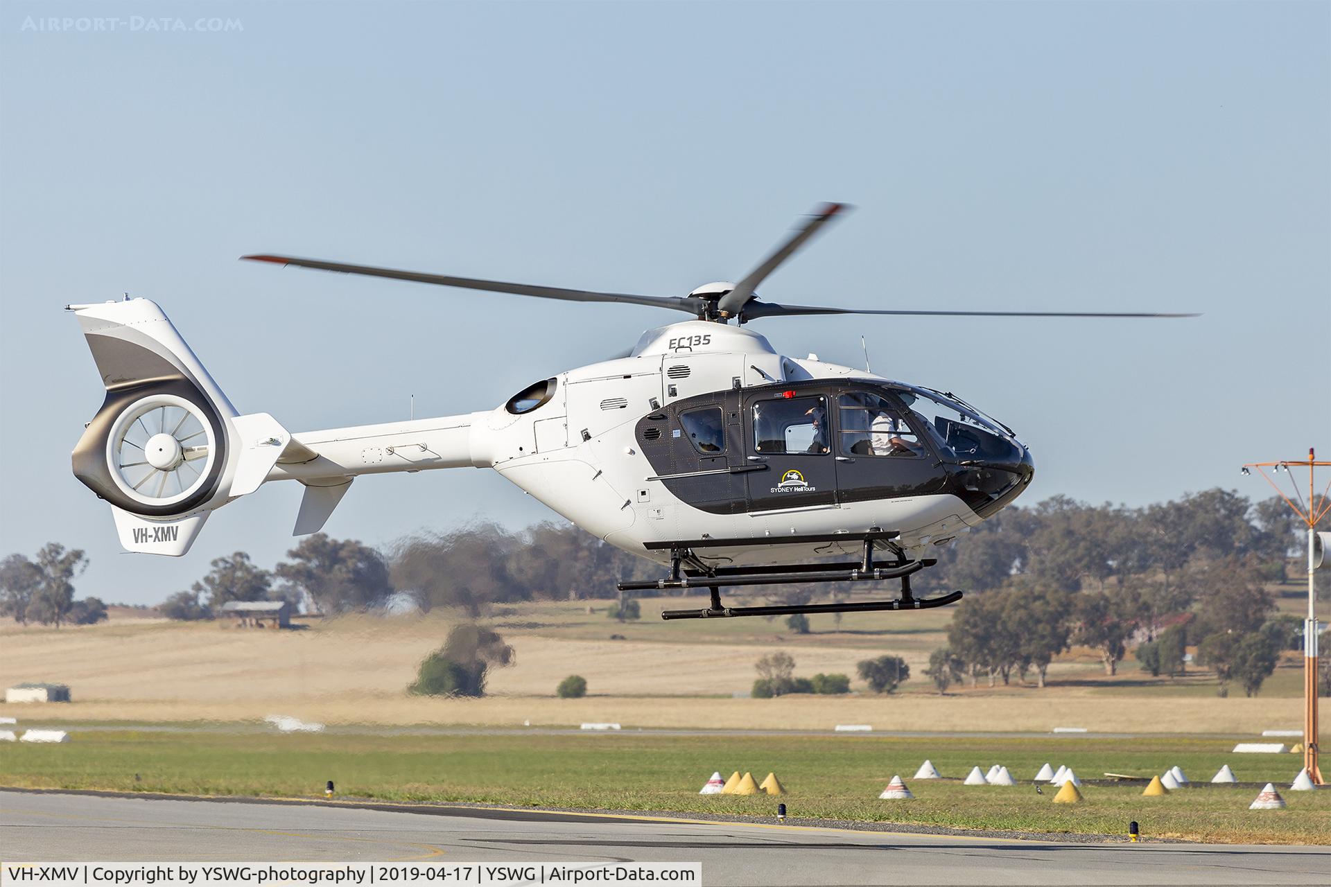VH-XMV, Eurocopter EC-135P-2+ C/N 1114, Sydney HeliTours (VH-XMV) Eurocopter EC 135 P2 at Wagga Wagga Airport