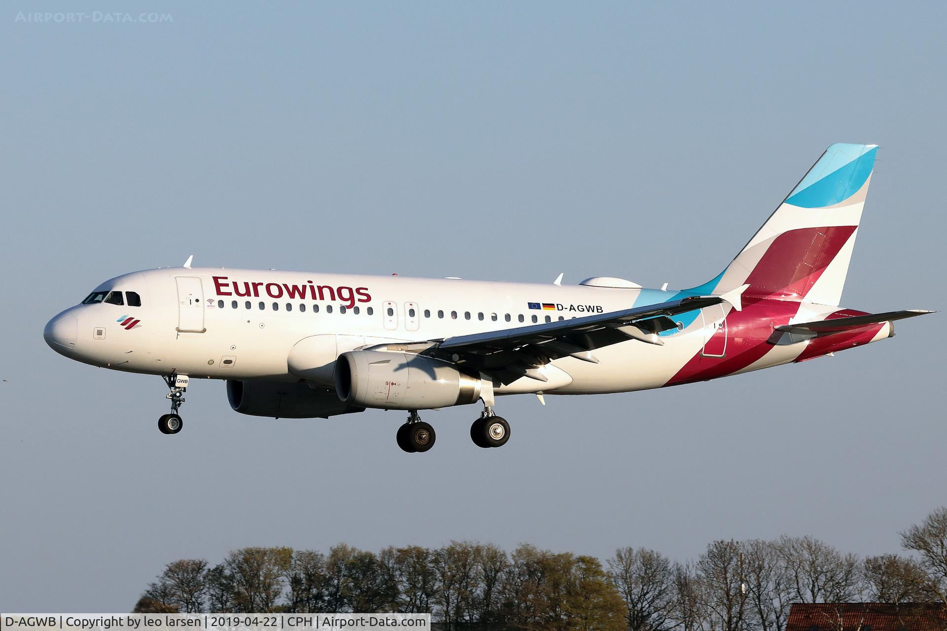 D-AGWB, 2006 Airbus A319-111 C/N 2833, Copenhagen 22.4.2019
