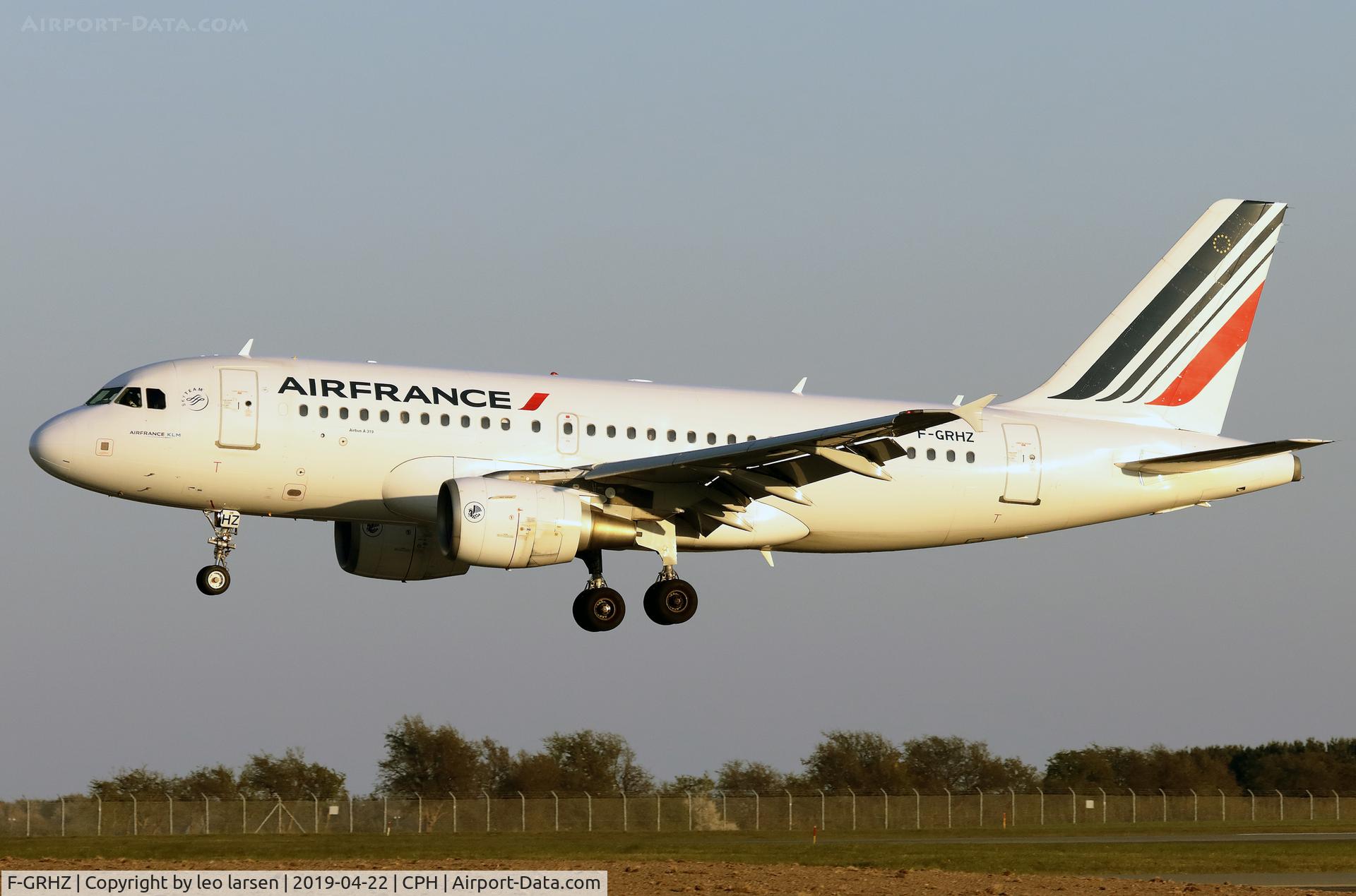 F-GRHZ, 2001 Airbus A319-111 C/N 1622, Copenhagen 22.4.2019
