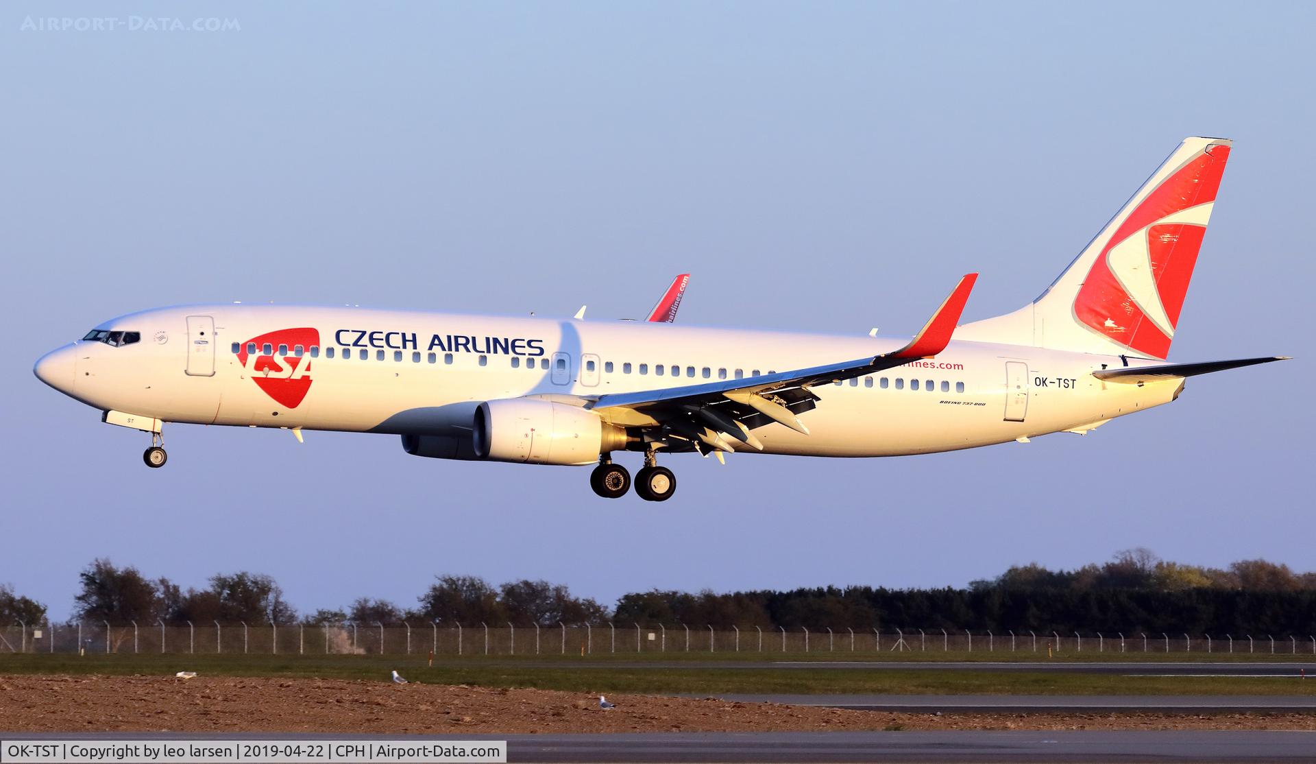 OK-TST, 2010 Boeing 737-86N C/N 37884, Copenhagen 22.4.2019