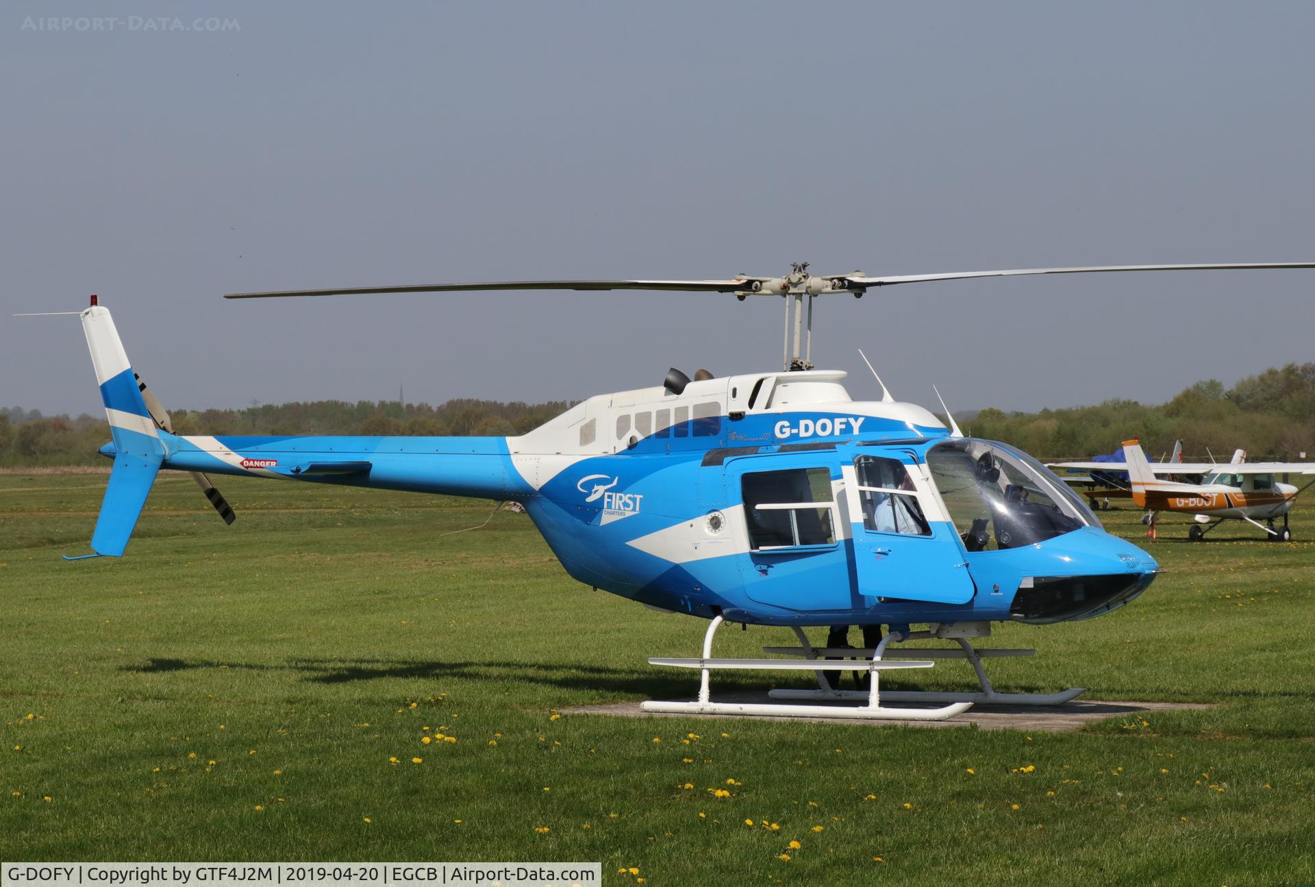 G-DOFY, 1983 Bell 206B JetRanger III C/N 3637, G-DOFY  at Barton 20.4.19