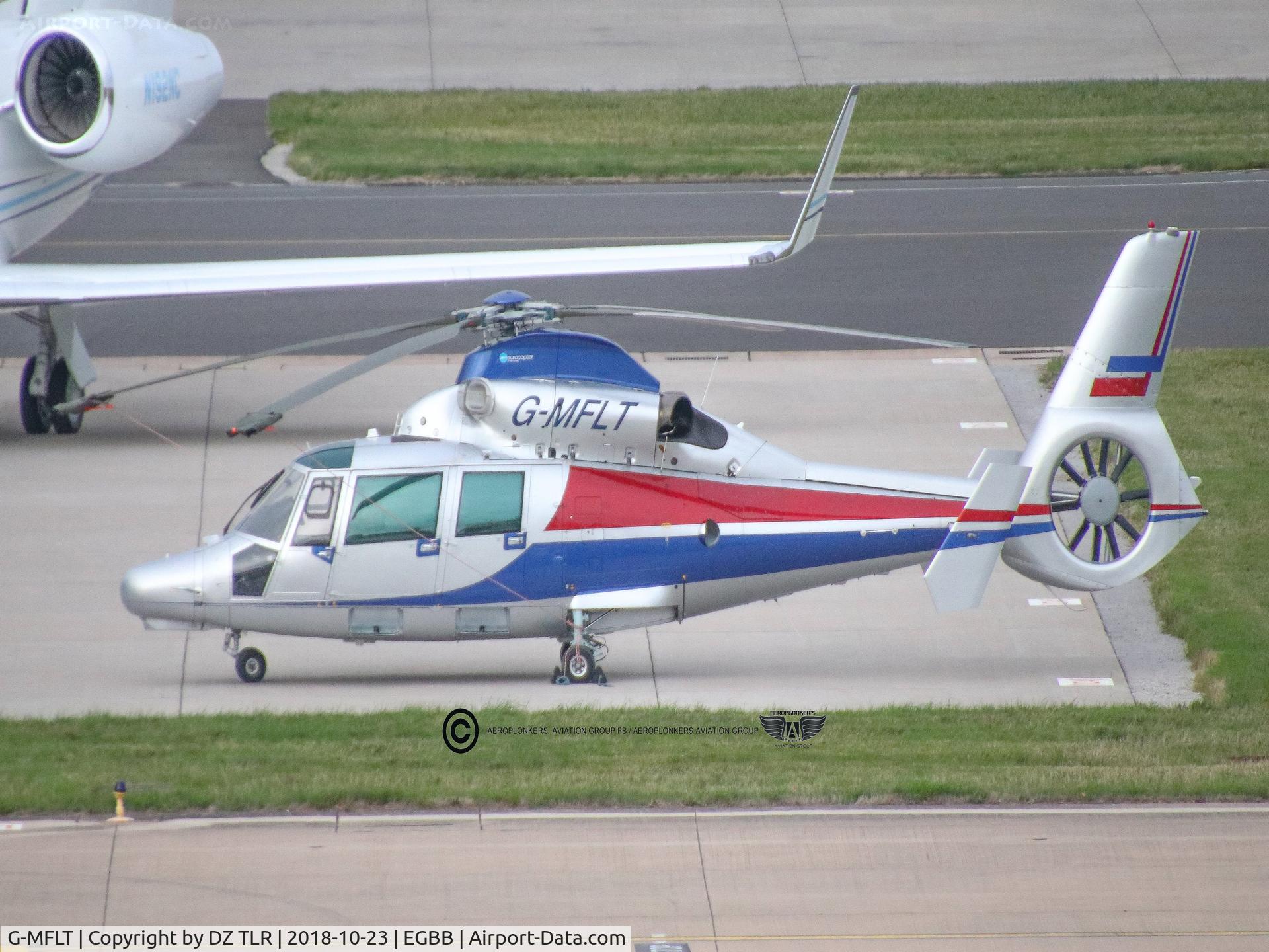 G-MFLT, 2008 Eurocopter AS-365N-2 Dauphin 2 C/N 6806, On ground at BHX