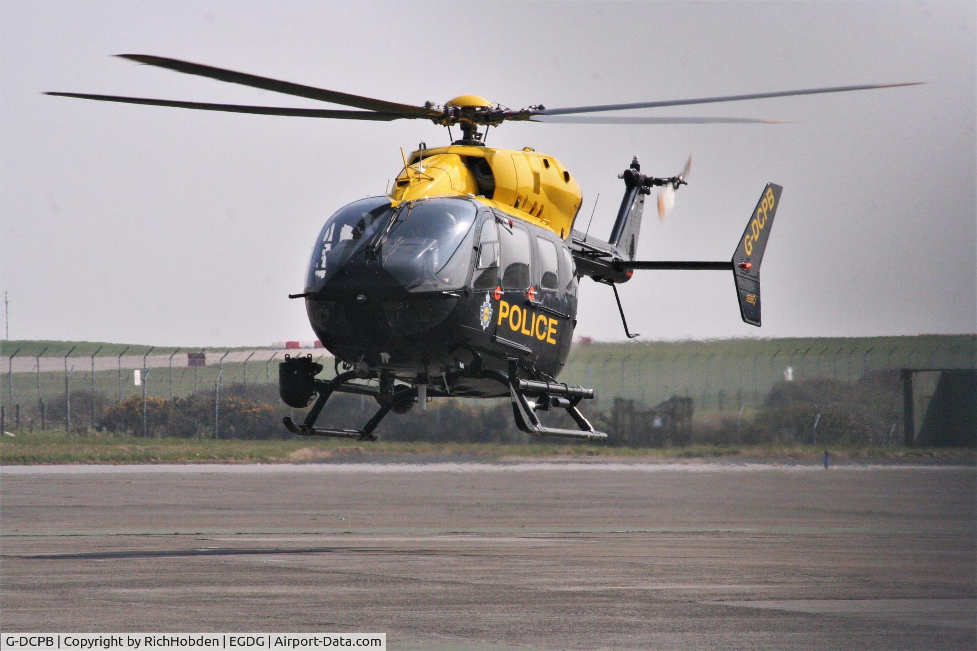 G-DCPB, 2009 Eurocopter-Kawasaki EC-145 (BK-117C-2) C/N 9265, Fuel stop @ Newquay Airport
