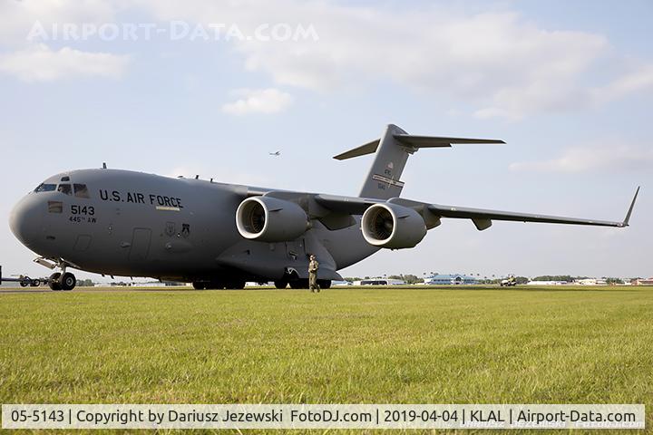 05-5143, 2005 Boeing C-17A Globemaster III C/N 50151/F150/P143, C-17A Globemaster 05-5143  from 89th AS 445th OG Wright Patterson AFB, OH