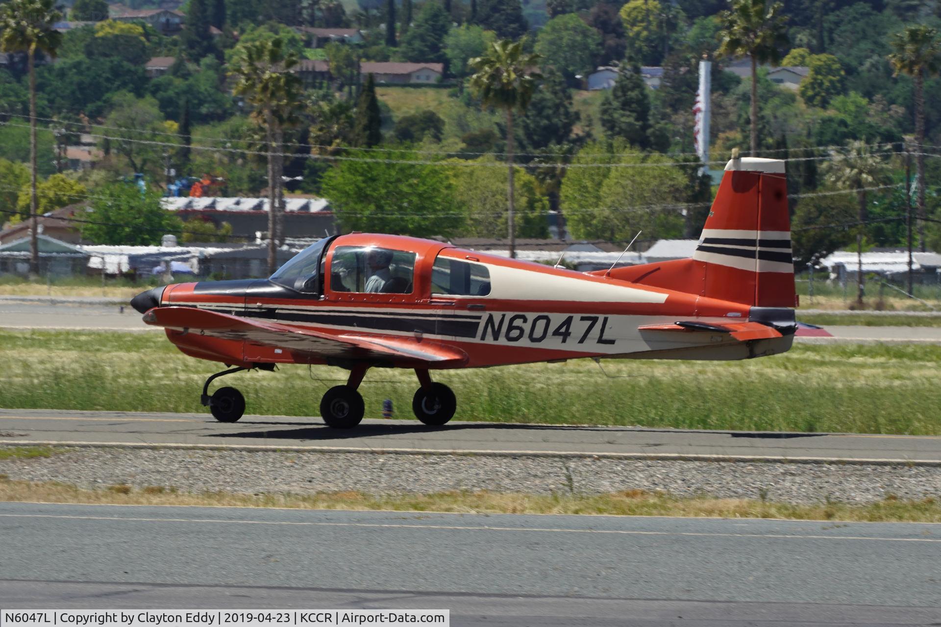 N6047L, 1972 American AA-5 C/N AA5-0147, Buchanan Field Concord California 2019.