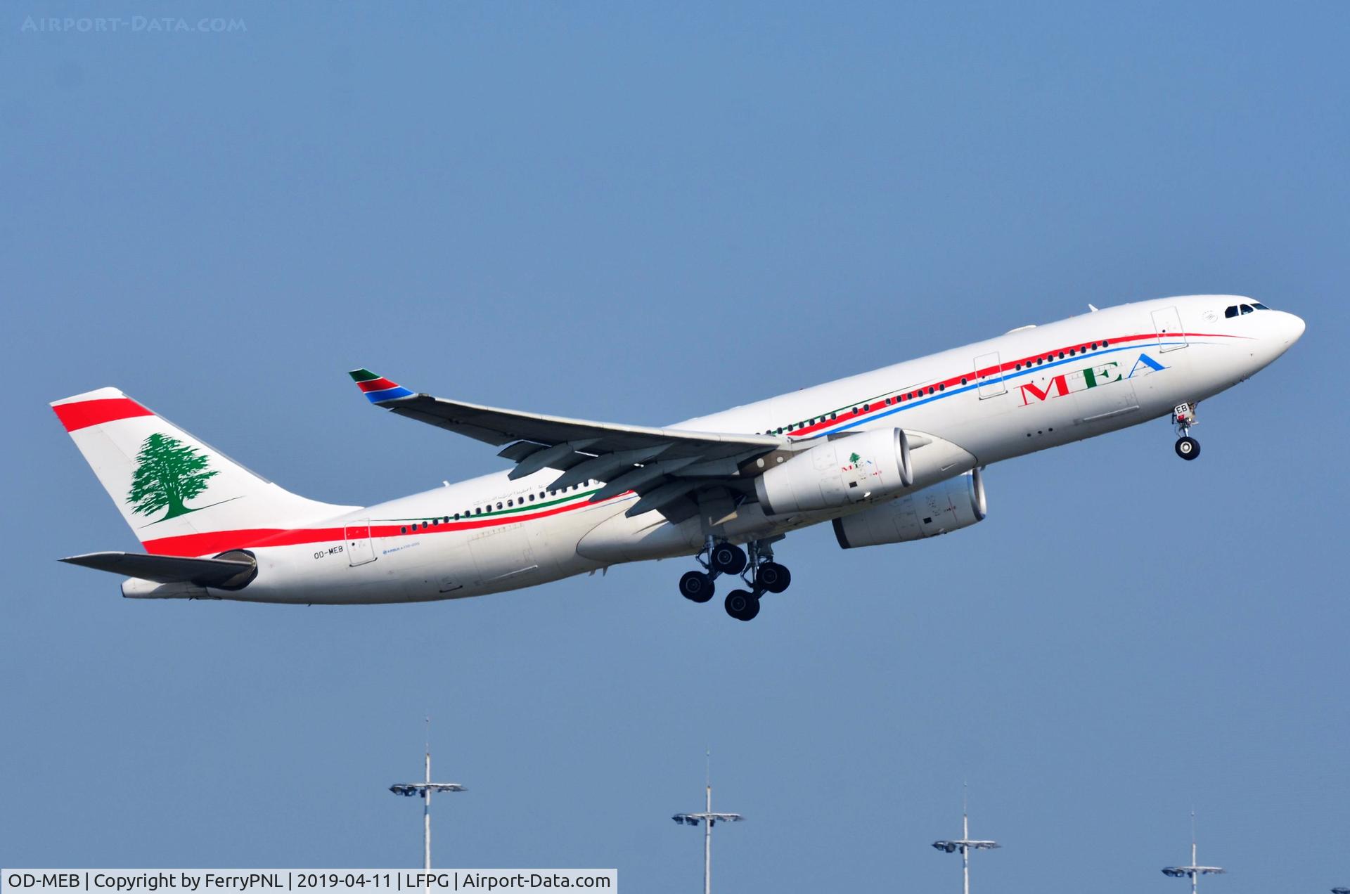 OD-MEB, 2009 Airbus A330-243 C/N 998, Departure of MEA A332