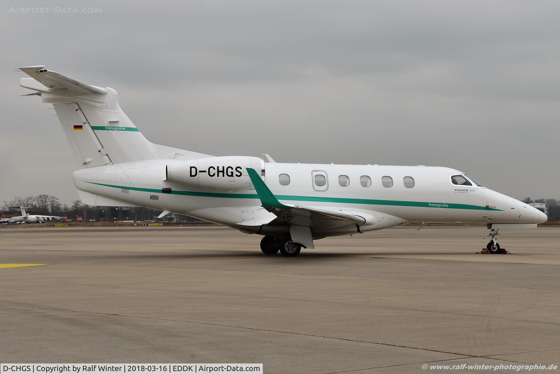 D-CHGS, 2013 Embraer EMB-505 Phenom 300 C/N 50500150, Embraer Phenom 300 EMB-505 - Hans Grohe GmbH - 50500150 - D-CHGS - 16.03.2018 - CGN