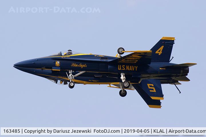 163485, 1988 McDonnell Douglas F/A-18C Hornet C/N 0717/C044, F/A-18C Hornet 163485  from Blue Angels Demo Team  NAS Pensacola, FL