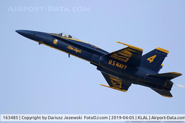 163485, 1988 McDonnell Douglas F/A-18C Hornet C/N 0717/C044, F/A-18C Hornet 163485  from Blue Angels Demo Team  NAS Pensacola, FL