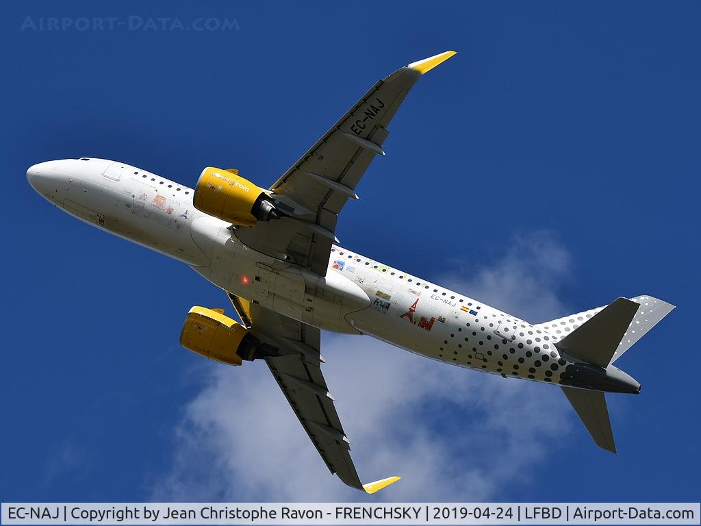 EC-NAJ, 2018 Airbus A320-271N C/N 8510, Vueling (We love places Livery) VY1228 take off runway 23 to Palma de Mallorca (PMI)