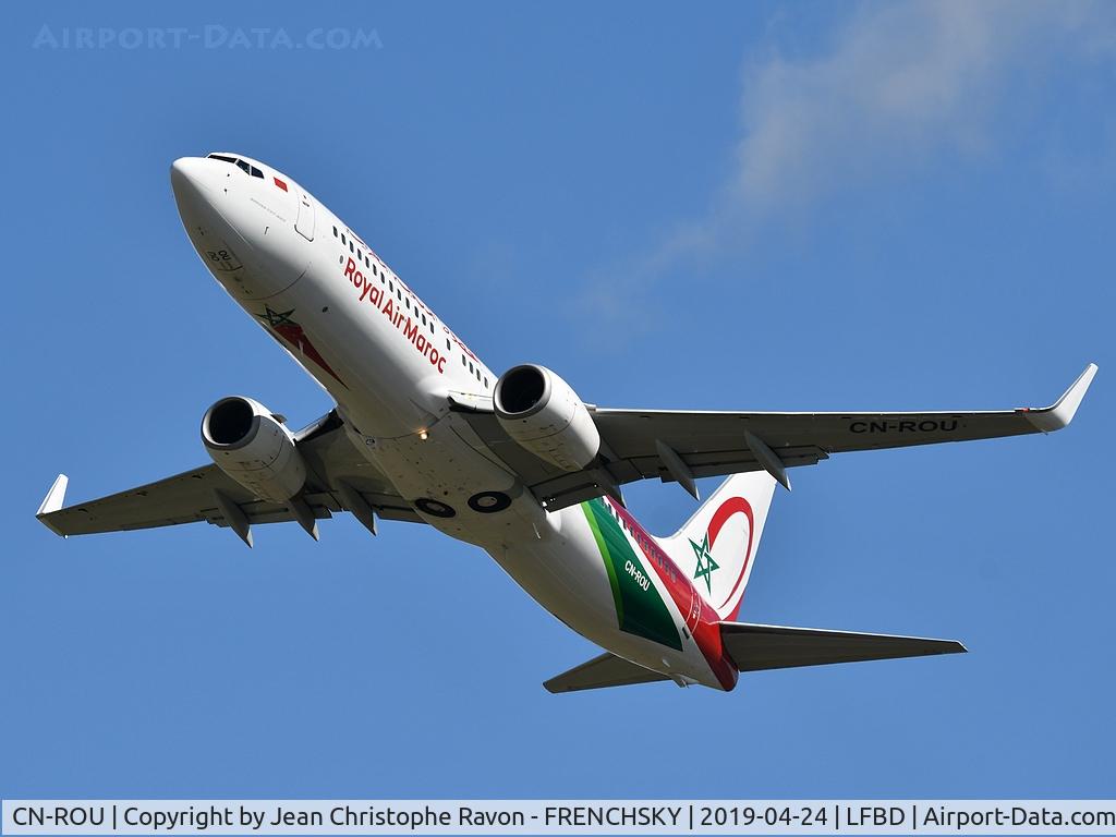 CN-ROU, 2009 Boeing 737-8B6 C/N 33069, AT792 take off runway 23 to Toulouse and Casablanca