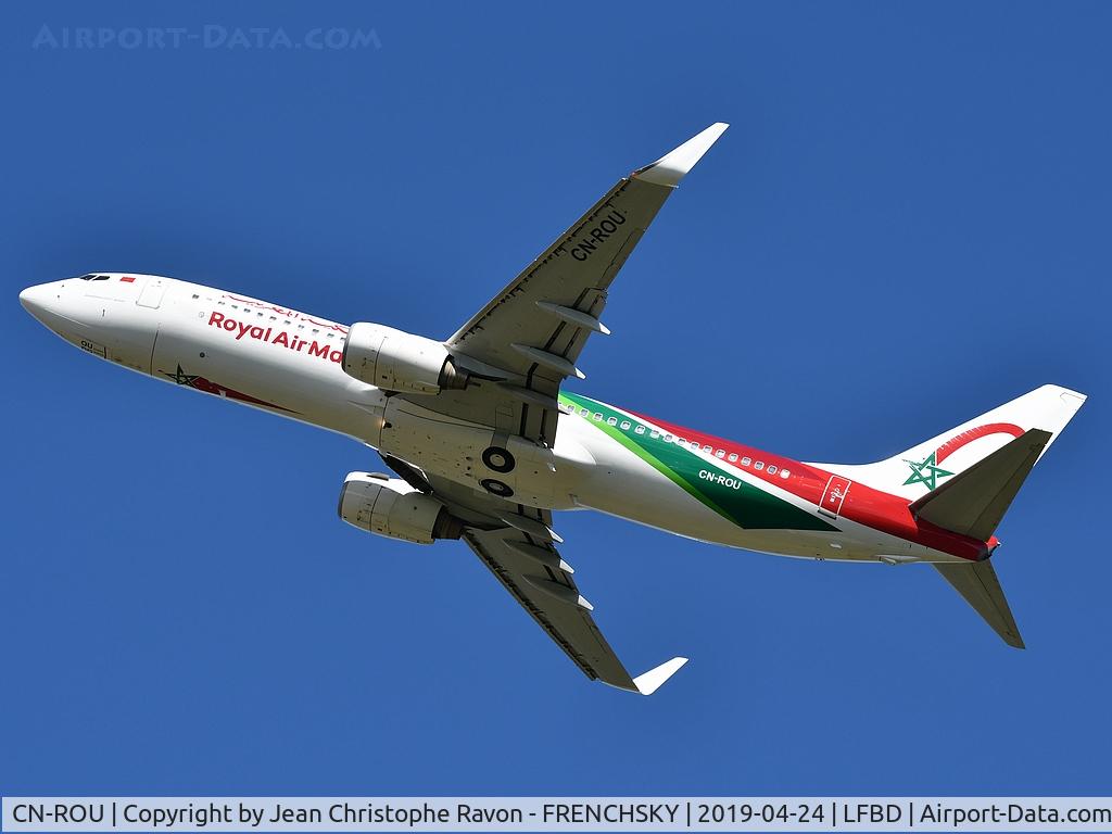 CN-ROU, 2009 Boeing 737-8B6 C/N 33069, AT792 take off runway 23 to Toulouse and Casablanca