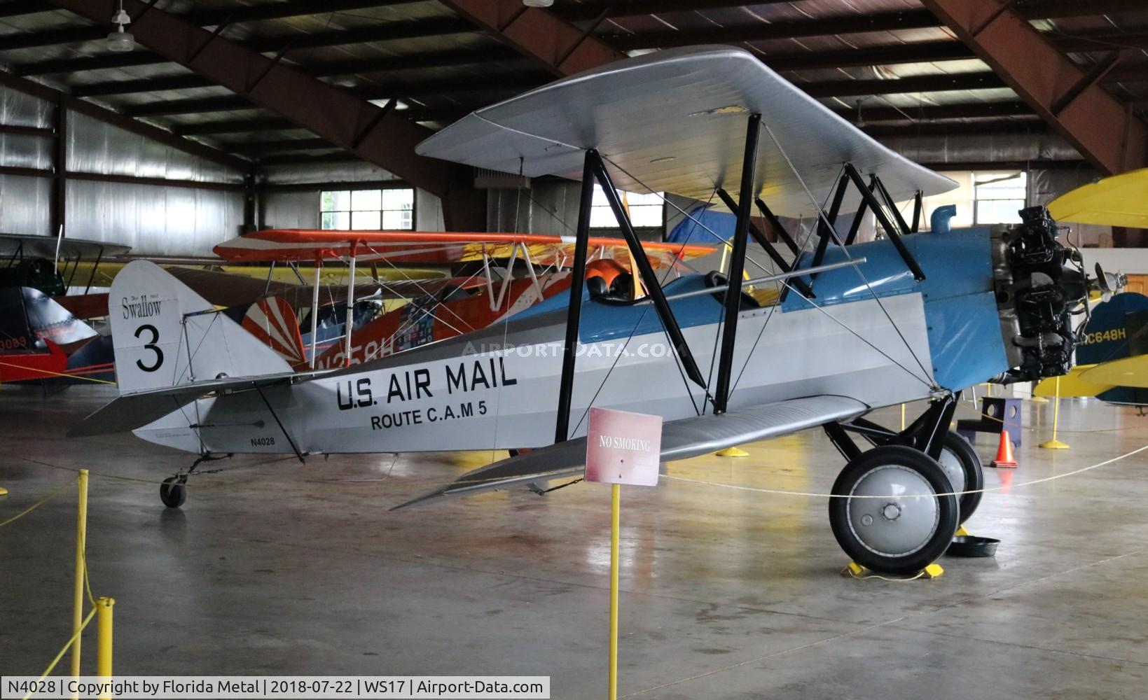 N4028, 1927 Swallow OX-5 Swallow C/N 899, Swallow OX-5