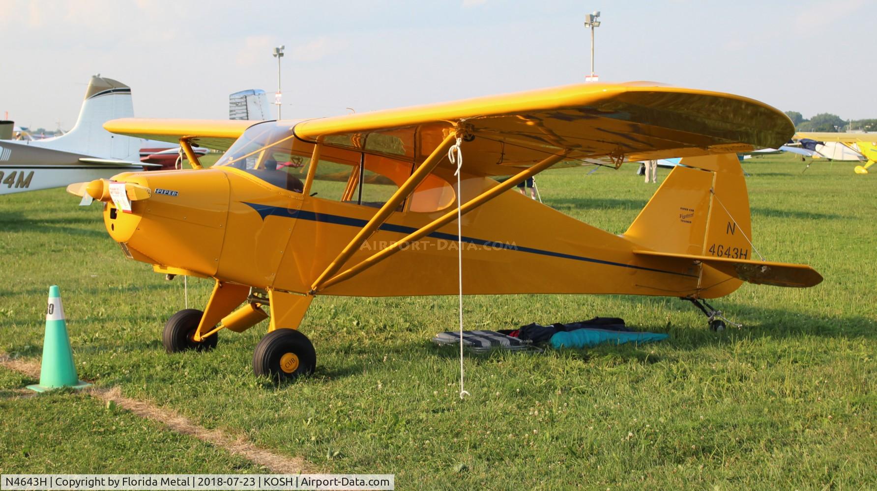 N4643H, 1948 Piper PA-17 Vagabond C/N 17-55, PA-17