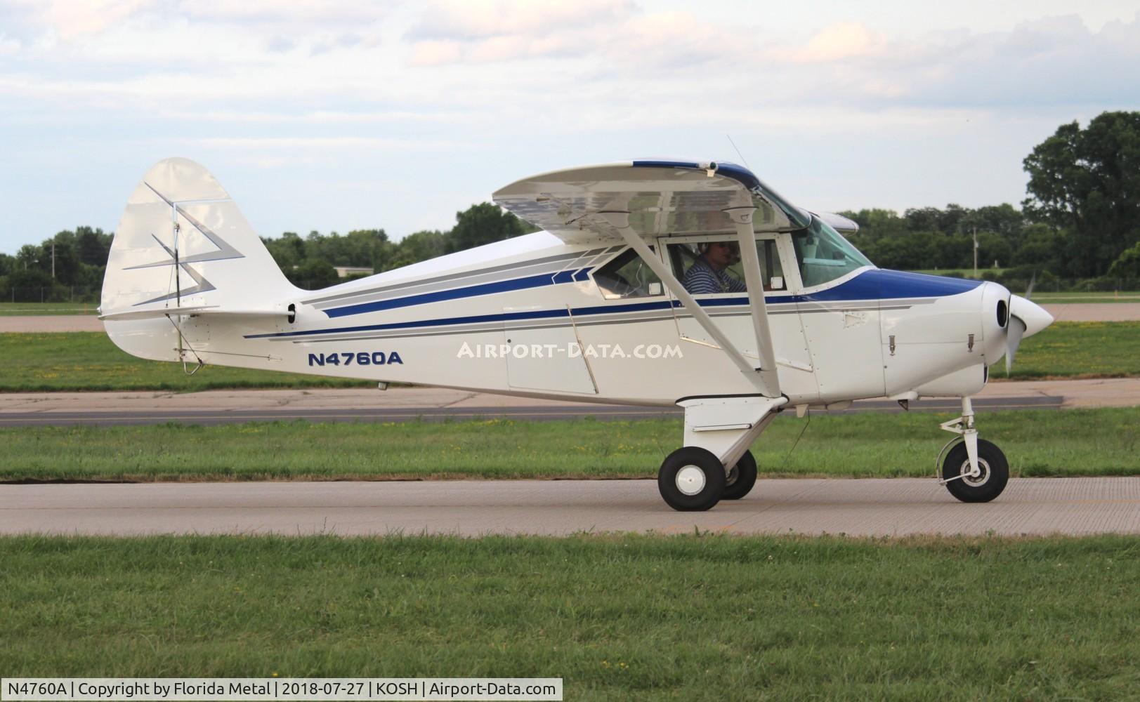 N4760A, 1956 Piper PA-22-150 C/N 22-3908, PA-22