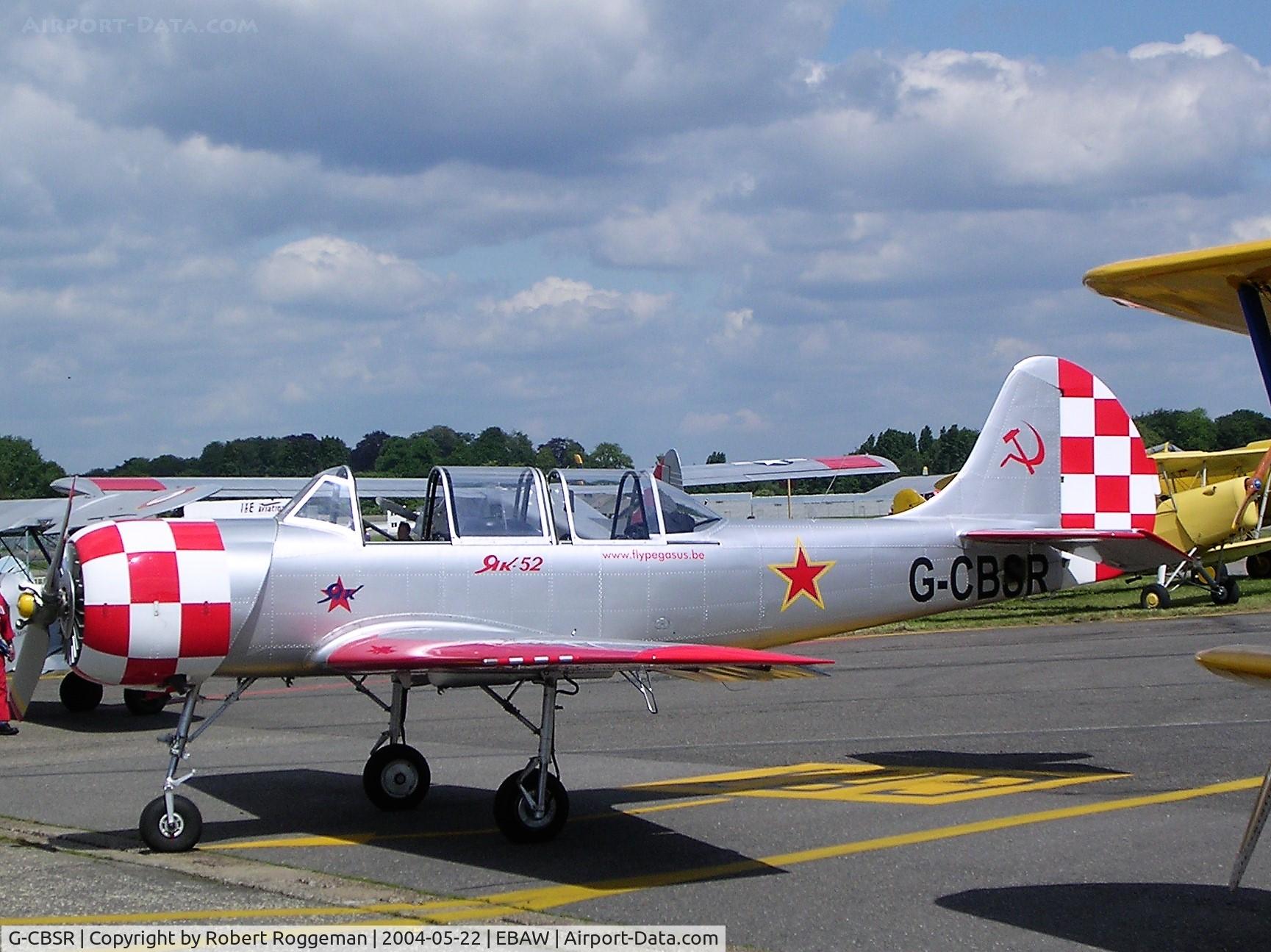 G-CBSR, 1987 Bacau Yak-52 C/N 877913, STAMPE FLY IN.