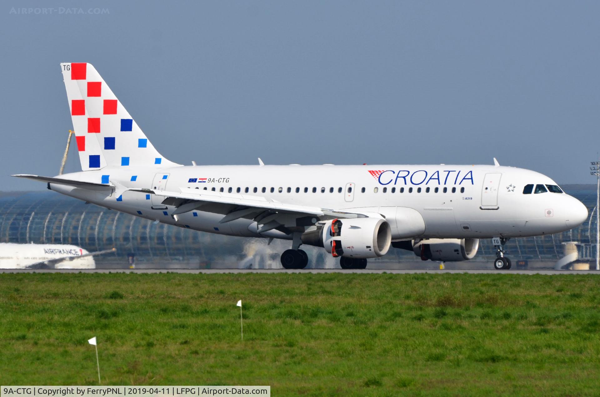 9A-CTG, 1998 Airbus A319-112 C/N 767, Arrival of Croatia A319