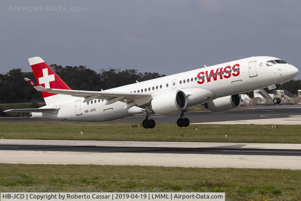 HB-JCD, 2017 Bombardier CSeries CS300 (BD-500-1A11) C/N 55013, Runway 13