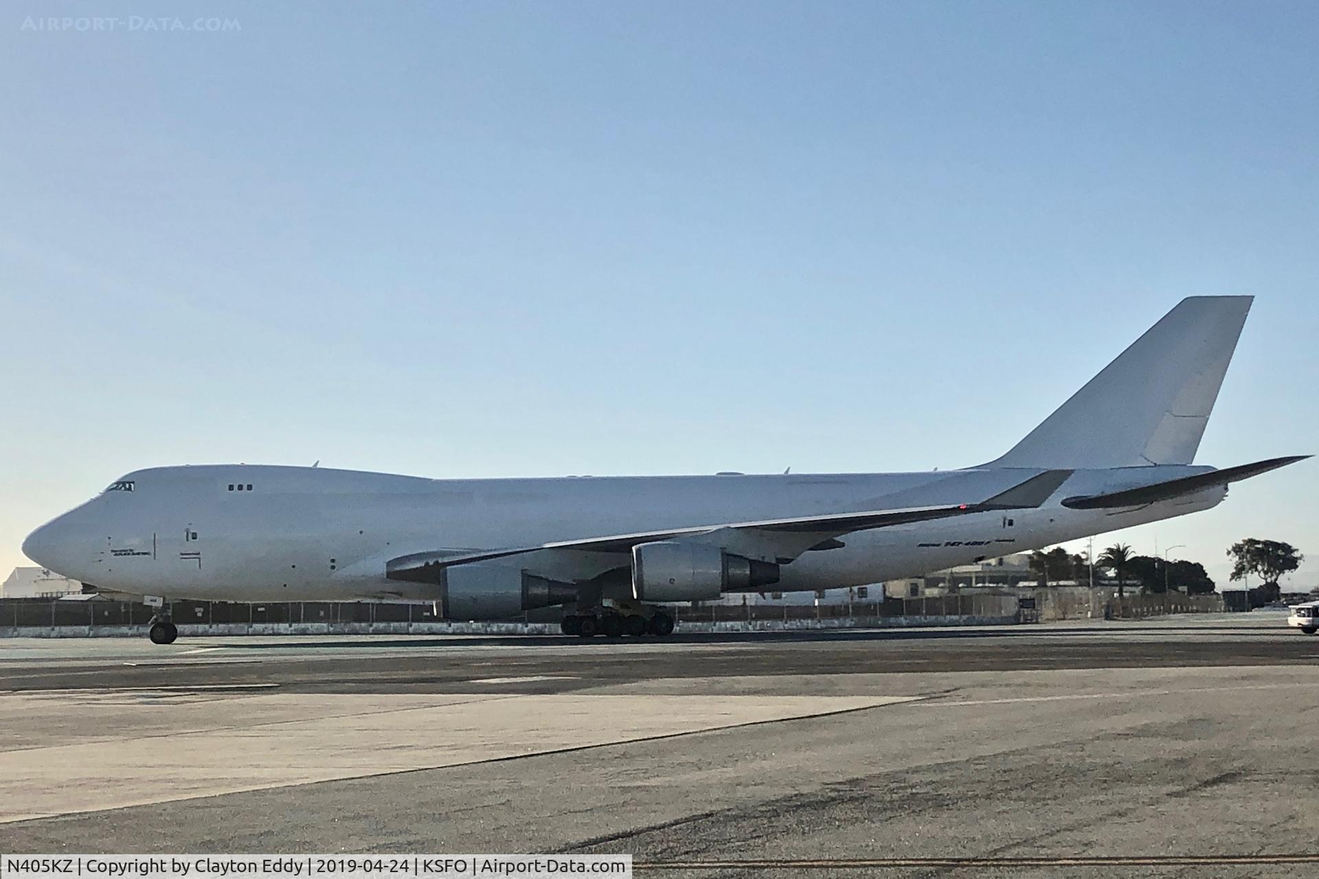 N405KZ, 2007 Boeing 747-4KZF (SCD) C/N 36132, SFO 2019.