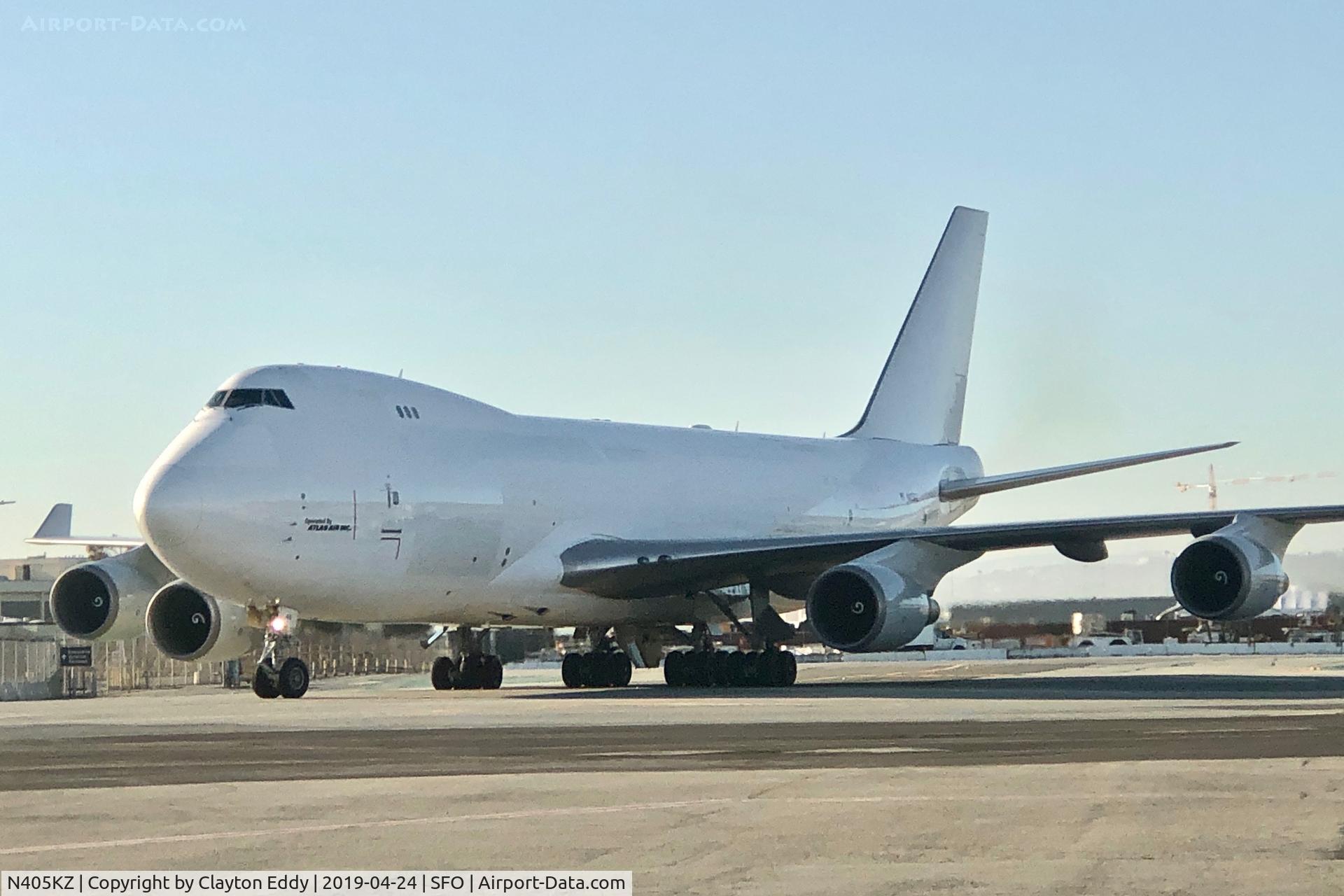 N405KZ, 2007 Boeing 747-4KZF (SCD) C/N 36132, SFO 2019.
