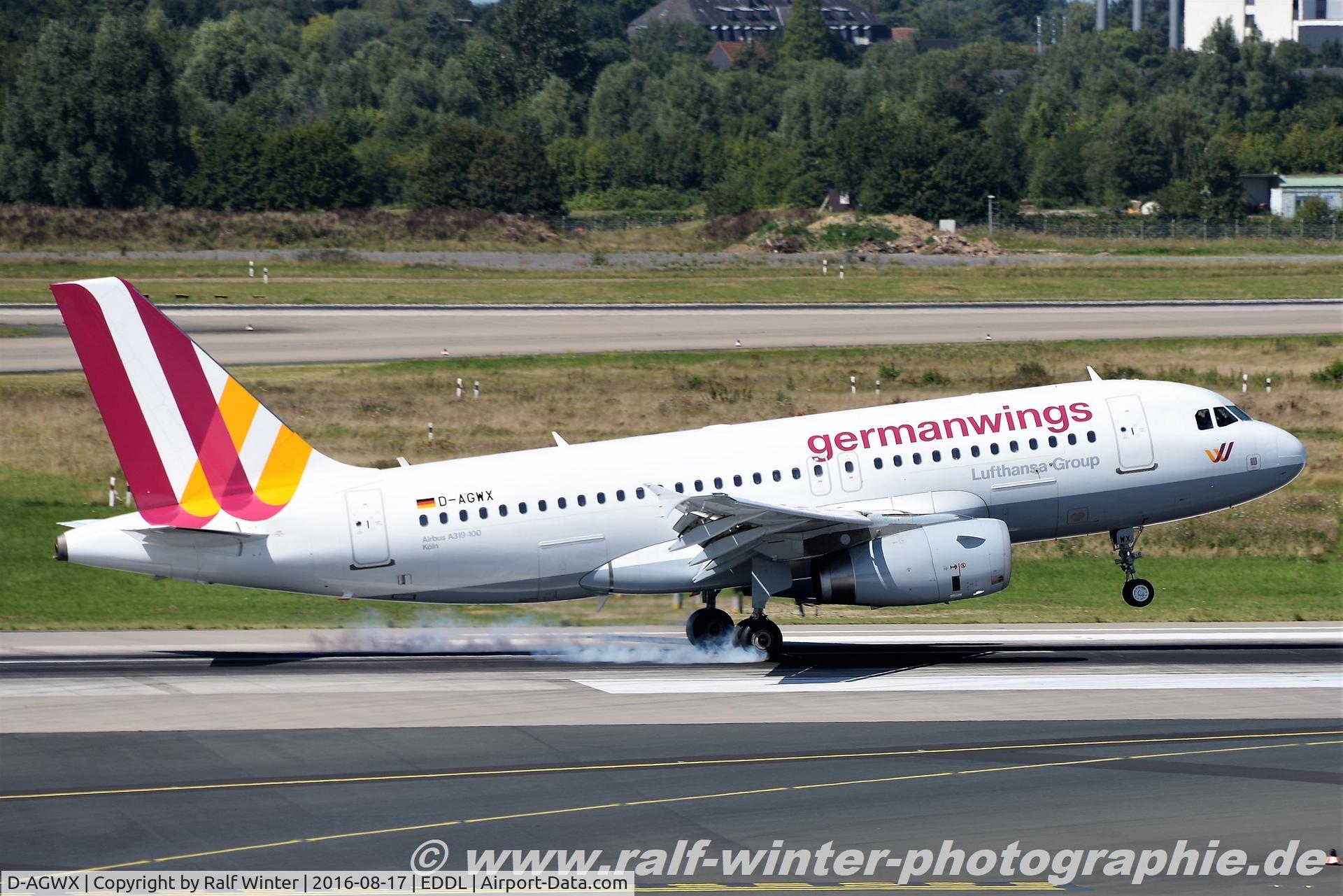 D-AGWX, 2013 Airbus A319-132 C/N 5569, Airbus A319-132 - eU GWI Germanwings - 5569 - D-AGWX - 17.08.2016 - DUS