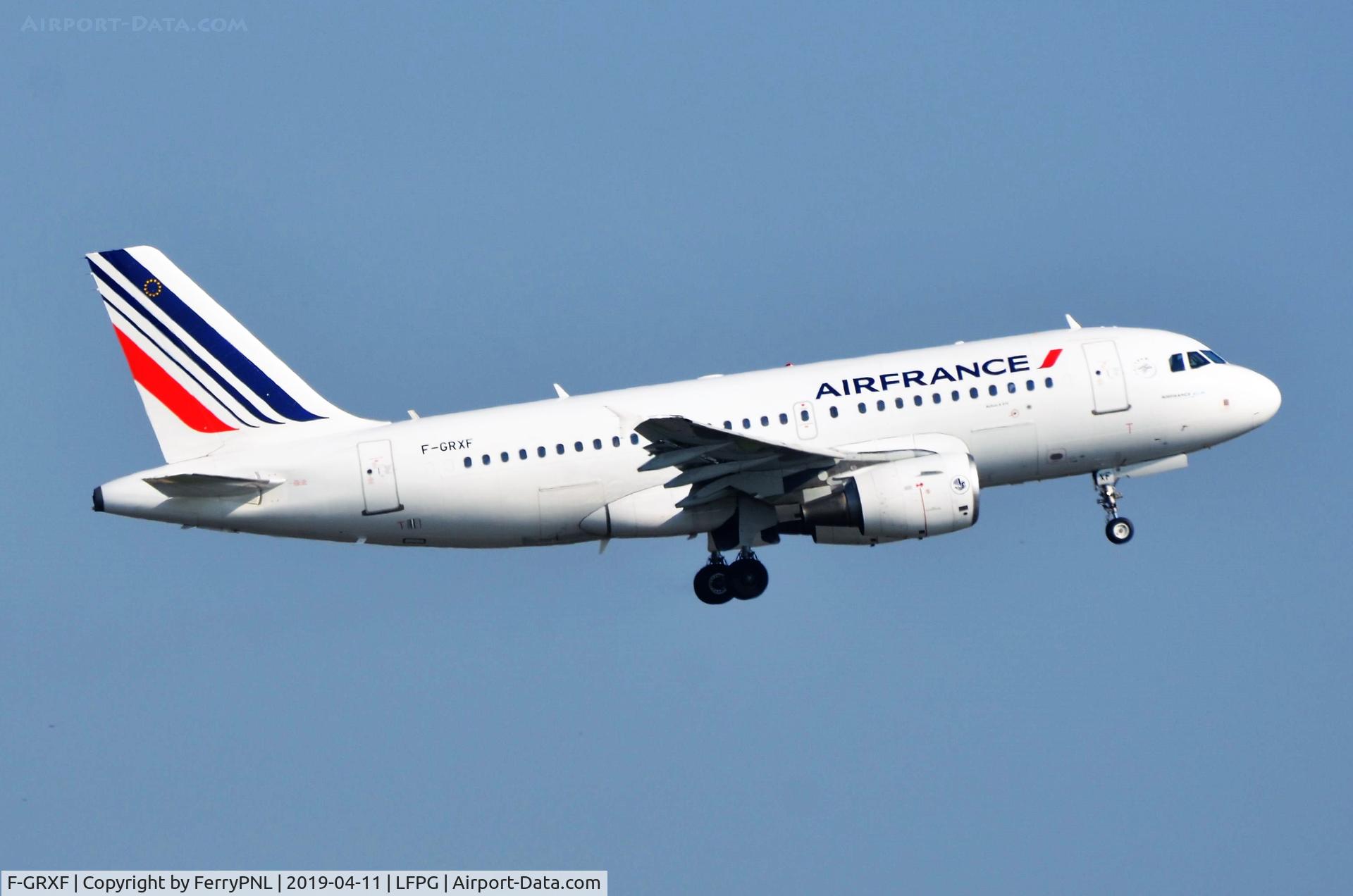 F-GRXF, 2003 Airbus A319-111 C/N 1938, Departure of Air France A319