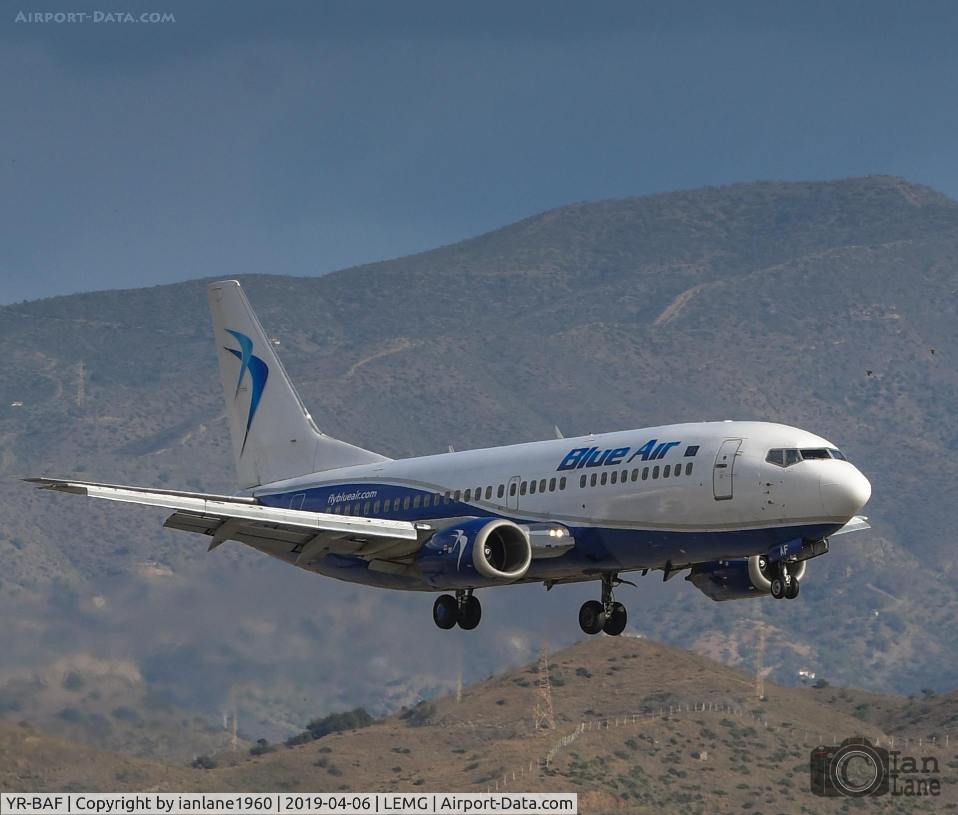 YR-BAF, 1989 Boeing 737-322 C/N 24453, Blue Air Boeing 737 YR-BAF at Malaga