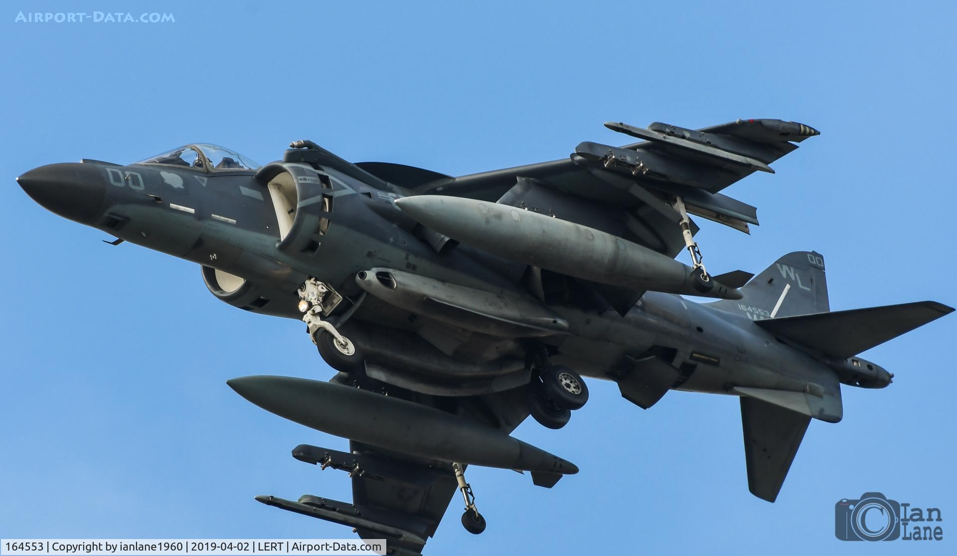 164553, McDonnell Douglas AV-8B+ Harrier II C/N 238, USMC AV8b at Rota Naval Air Station