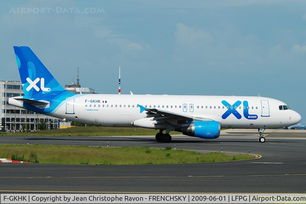 F-GKHK, 1992 Airbus A320-212 C/N 343, XL Airways France (now AeroTurbine Inc. Stored GYR, canx 05/20/2015)