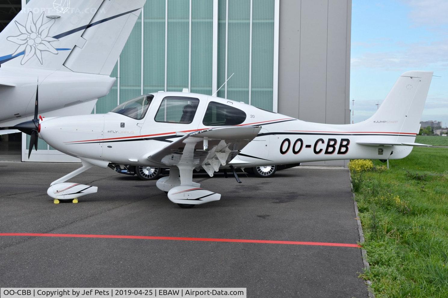 OO-CBB, 2017 Cirrus SR20 C/N 2347, At Antwerp Airport.
