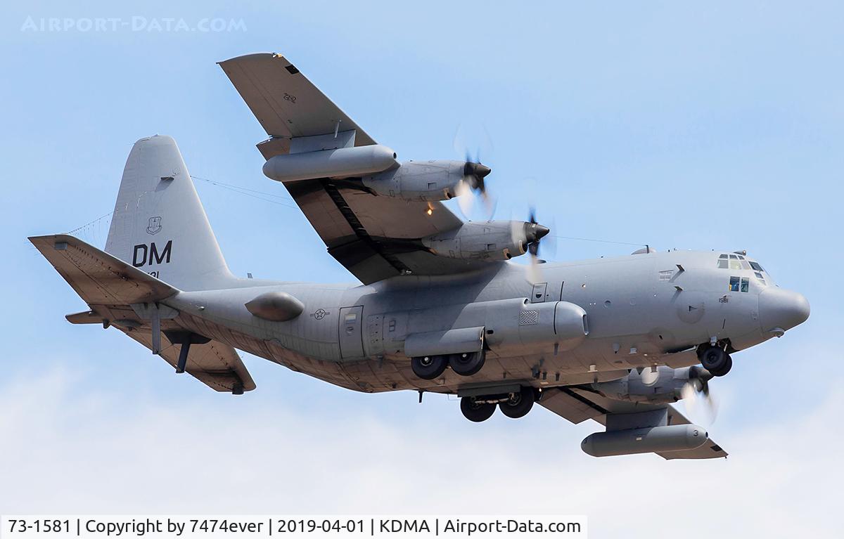 73-1581, 1973 Lockheed EC-130H Compass Call C/N 382-4543, EC-130 From Davis Monthan working the pattern