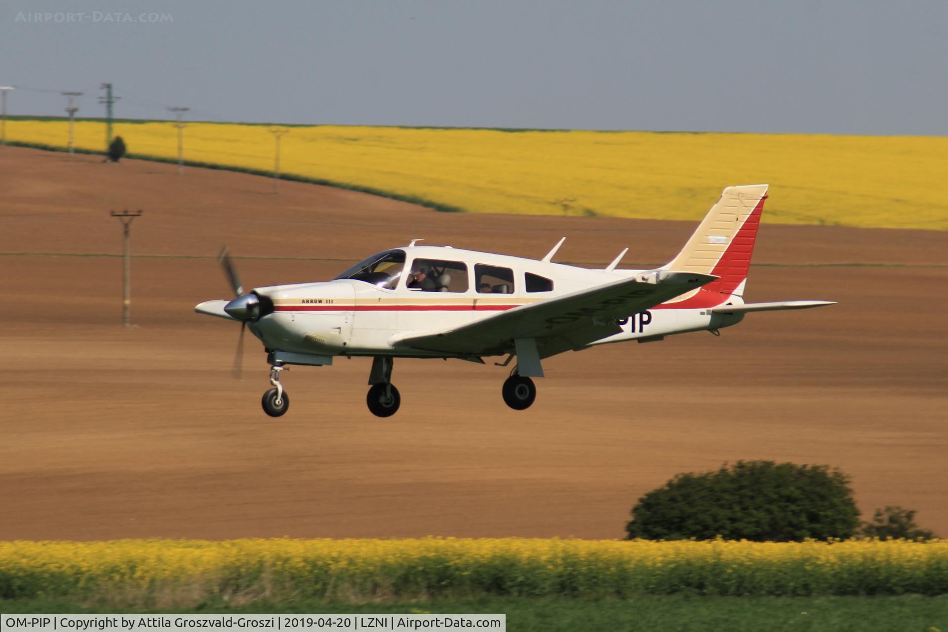 OM-PIP, 1977 Piper PA-28R-201 Cherokee Arrow III C/N 28R-7737048, LZNI - Nitra Airport, Slovakia