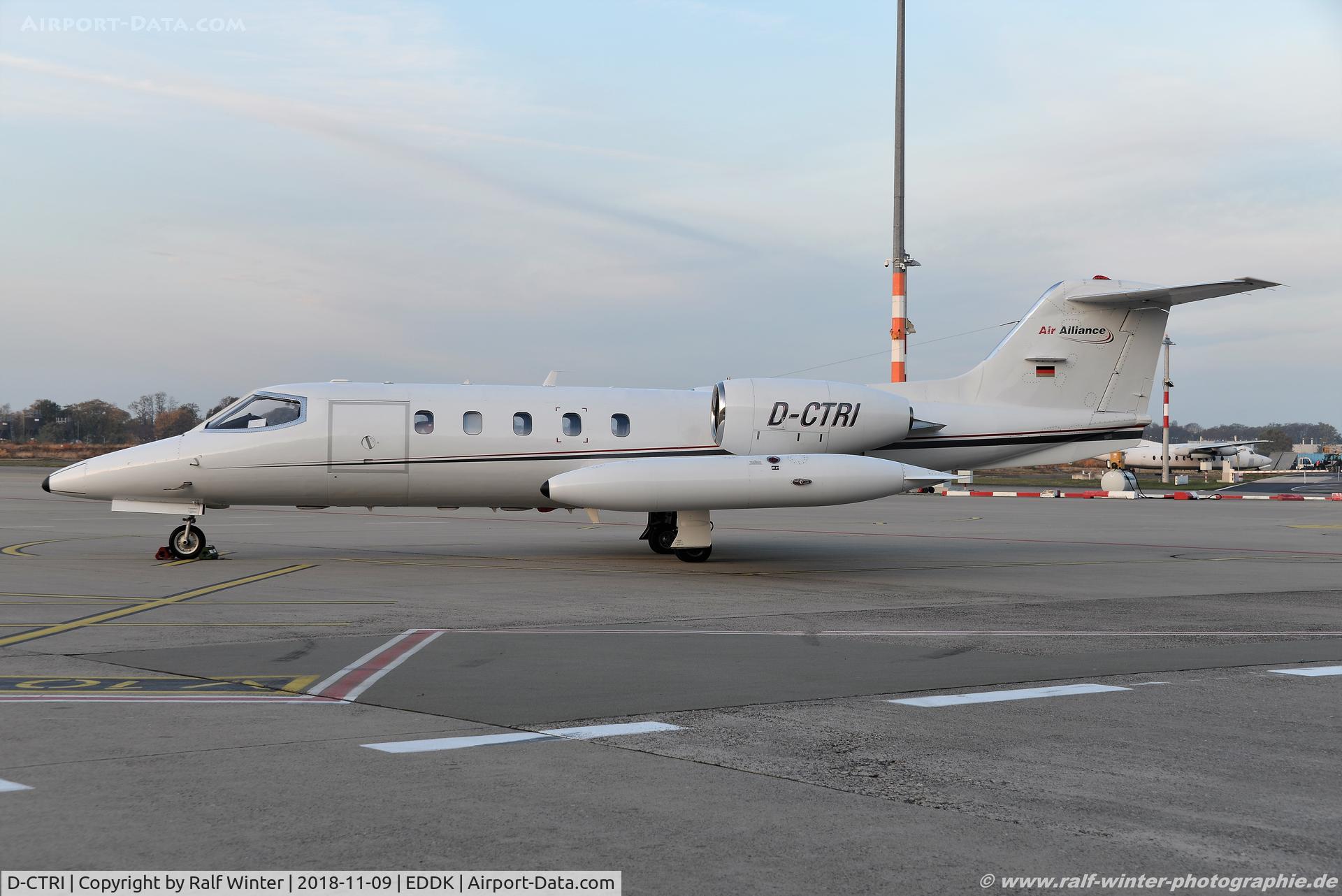 D-CTRI, 1980 Learjet 35A C/N 35A-346, Learjet 35A - AYY Air Alliance - 35-346 - D-CTRI - 09.11.2018 - CGN
