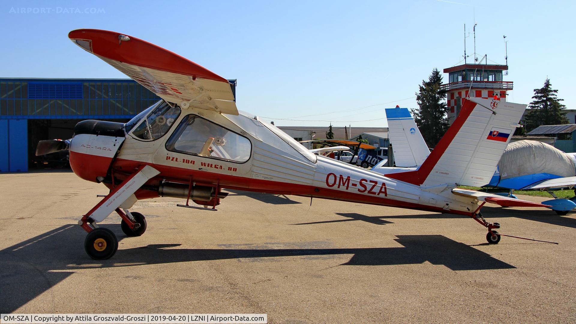 OM-SZA, 1980 PZL-Okecie PZL-104 Wilga 80 C/N CF14800563, LZNI - Nitra Airport, Slovakia